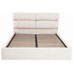 Кровать Richman Оксфорд VIP 120 х 190 см Мисти Milk С дополнительной металлической цельносварной рамой Бежевая Одесса