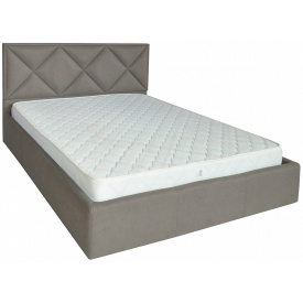 Кровать Двуспальная Richman Лидс VIP 160 х 200 см Fibril 12 С дополнительной металлической цельносварной рамой Серая