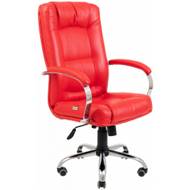 Офисное Кресло Руководителя Richman Альберто Boom 16 Хром М3 MultiBlock Красное