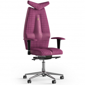 Кресло KULIK SYSTEM JET Антара с подголовником со строчкой Розовый (3-901-WS-MC-0312)