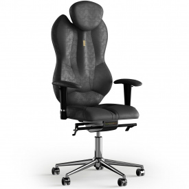 Кресло KULIK SYSTEM GRAND Антара с подголовником без строчки Черный (4-901-BS-MC-0301)