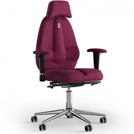 Кресло KULIK SYSTEM CLASSIC Ткань с подголовником без строчки Розовый (12-901-BS-MC-0508)