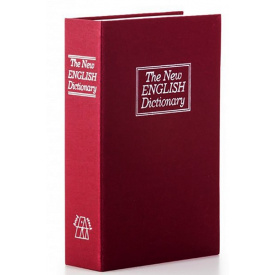 Книга сейф Mine Английский словарь 24 см Бордовый (hub_1609ha)