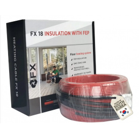 Греющий кабель 9-11м2 (90 мп) 1620 ватт Felix FX18 Premium