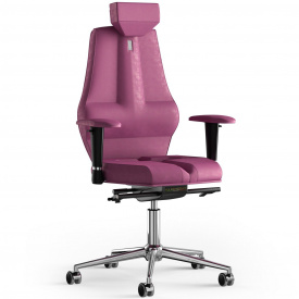 Кресло KULIK SYSTEM NANO Антара с подголовником без строчки Розовый (16-901-BS-MC-0312)