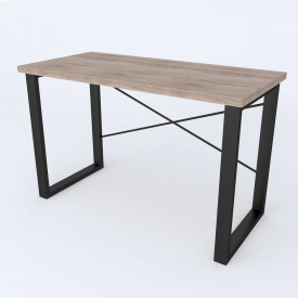Письмовий стіл Ferrum-decor Драйв 750x1200x700 Чорний метал ДСП Дуб Сонома Трюфель 32 мм (DRA215)
