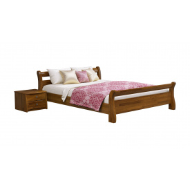 Ліжко дерев'яне Estella Діана 140х200 Світлий горіх Щит 2Л4
