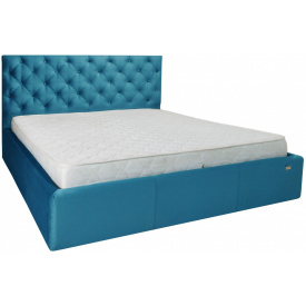 Ліжко Richman Ковентрі VIP 140 х 200 см Missoni 016 З додатковою металевою цільнозварною рамою Синє