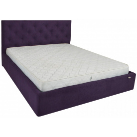Ліжко Двоспальне Richman Брістоль VIP 160 х 200 см Missoni 022 З додатковою металевою цільнозварною рамою Бузкова