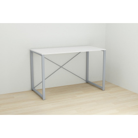 Письмовий стіл Ferrum-decor Конект 75x120x60 см Білий/Сірий (XK00175)