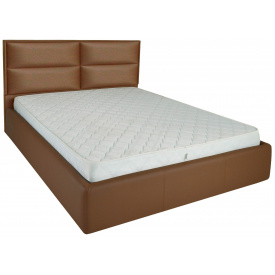 Ліжко Richman Шеффілд 140 х 200 см Флай 2213 A1 З підйомним механізмом та нішою для білизни Світло-коричневе