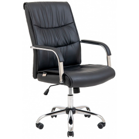 Офисное кресло руководителя Richman Торонто Хром М2 AnyFix Черное