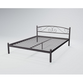Ліжко Віола Tenero чорне срібло 1200х1900