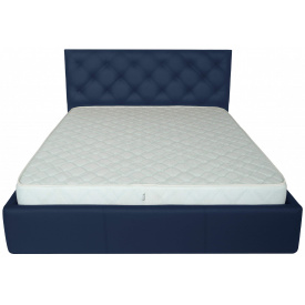 Кровать Richman Бристоль VIP 140 х 200 см Флай 2227 С дополнительной металлической цельносварной рамой Синяя