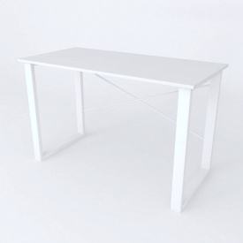 Письменный стол Ferrum-decor Драйв 750x1400x700 Белый металл ДСП Белый 16 мм (DRA120)