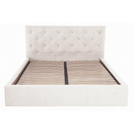 Ліжко Двоспальне Richman Брістоль VIP 160 х 200 см Місті Milk З додатковою металевою цільносварною рамою Бежева