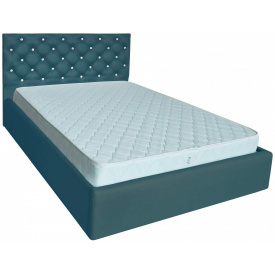 Ліжко Двоспальне Richman Ковентрі VIP 160 х 190 см Флай 2215 З додатковою металевою рамою С1 Бірюзова