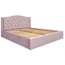Ліжко Двоспальне Richman Скарлет Comfort 180 х 200 см Riviera 65 С1 З підйомним механізмом і нішкою для білизни Рожеве