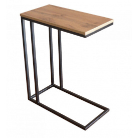 Диванный столик GoodsMetall в стиле Лофт 740х600х300мм ДС7