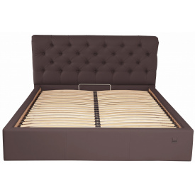 Кровать Richman Лондон VIP 140 х 200 см Флай 2231 С дополнительной металлической цельносварной рамой Темно-коричневая