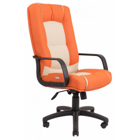 Офисное Кресло Руководителя Richman Альберто Флай 2218-2207 Пластик М1 Tilt Бежево-оранжевое