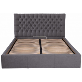 Кровать Richman Кембридж Comfort 120 х 200 см Мисти Dark Grey С подъемным механизмом и нишей для белья Темно-серая