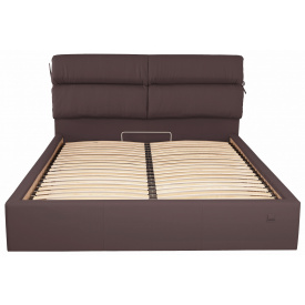 Кровать Richman Эдинбург VIP 140 х 190 см Флай 2231 С дополнительной металлической цельносварной рамой Темно-коричневая