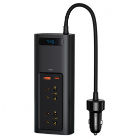 Автомобильный инвертор Baseus USB-C / USB / 5A / 150 Вт 220 В Black