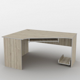 Письмовий стіл Тиса Меблі СМ-3/3 Ш.-1600мм Г.-1200мм Дуб сонома