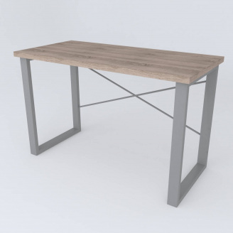Письмовий стіл Ferrum-decor Драйв 750x1400x700 Сірий метал ДСП Дуб Сонома Трюфель 32 мм (DRA243)