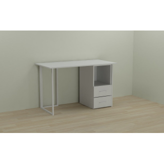 Комп'ютерний стіл Ferrum-decor Отто 75x140x60 білий ДСП Біле 16мм