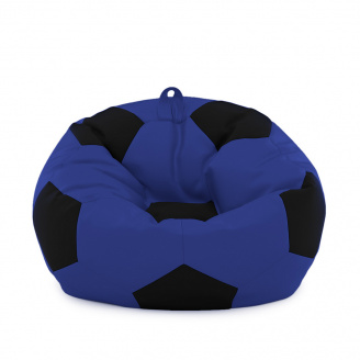 Кресло мешок Мяч Оксфорд 100см Студия Комфорта размер Стандарт Синий + Черный