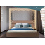 Ліжко Richman Единбург VIP 120 х 190 см Місті Mocco З додатковою металевою цільнозварною рамою Сіра Вінниця