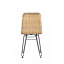 Плетений обідній стілець Cruzo Терра Нуово з натурального ротангу на металевій основі ok408212 Кременчуг