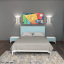 Ліжко Art In Head 1.6 Picassa 1670x1100x2060 Блакитна лагуна (106070102) Сумы