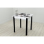 Стіл кухонний Ferrum-decor Дієго 75x70x70 Чорний ДСП Біле 16мм (DIE0008) Черкаси