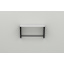 Полка настенная Ferrum-decor Свит 300x700x150 металл Черный ДСП Белое 16 мм (SVI0043) Мелитополь