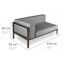 Модульный диван угловой в стиле LOFT (NS-1010) Винница