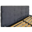 Ліжко Richman Манчестер VIP 140 х 190 см Місті Dark Grey A1 З додатковою металевою цільнозварною рамою Темно-сіра Надвірна