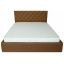 Кровать Richman Ковентри VIP 140 х 190 см Флай 2213 С дополнительной металлической цельносварной рамой Светло-коричневая Чугуев