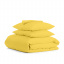 Сімейний комплект на резинці Cosas SUMMER Ранфорс 2х160х220 см Жовтий Кропива