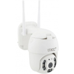 IP камера відеоспостереження вулична з WiFi UKC N3 6913, кольорова з нічною зйомкою, біла Талалаївка