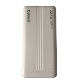 Повербанк power bank Maxmate 20000 mAh 22.5W Turbo Charging Белый 2 USB