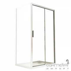 Душевая дверь Besco Actis 100x195 стекло прозрачное Луцьк