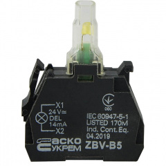 ZBV-B5 Блок для подсветки желтый 24В для кнопок TB5 Аско Укрем (A0140010212) Тернопіль