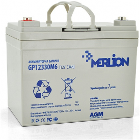 Акумуляторна батарея MERLION AGM GP12330M6 (6015)