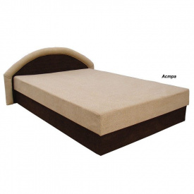 Кровать Вика Ривьера 160 с матрасом мебельная ткань 183х202х80 см