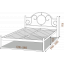 Кровать Металл-Дизайн Лаура 1900(2000)х1400 мм черный бархат Киев
