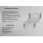 Кровать Металл-Дизайн Монро на деревянных ногах 1900(2000)х800(900) мм черный бархат Киев