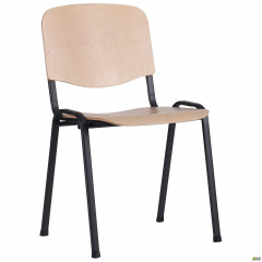 Шкільний стілець АМФ З Вуд чорні ніжки сидіння-фанера бук Ясногородка